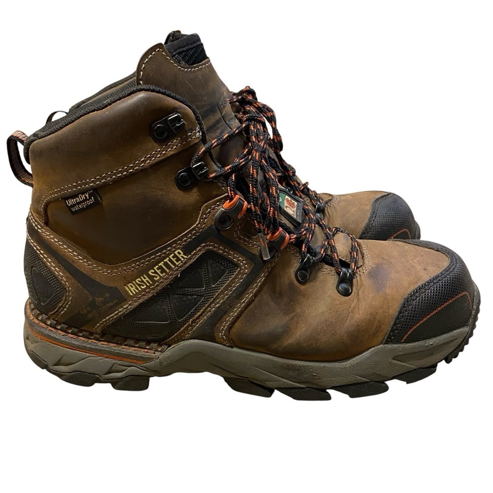 Irish Setter Work Boots Men Size 9 Crosby 6 Inch CSA Safety Toe Waterproof